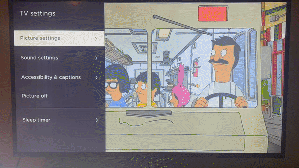 picturemodegif best settings for a roku tv