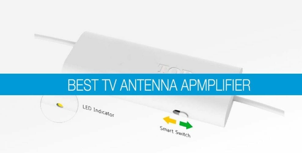 tv antenna amplifier in a banner