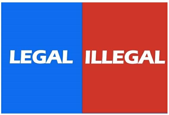legal vs illegal