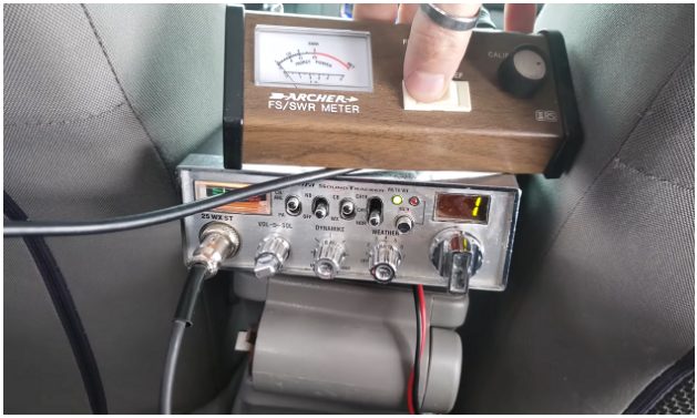 setting SWR meter to forward position