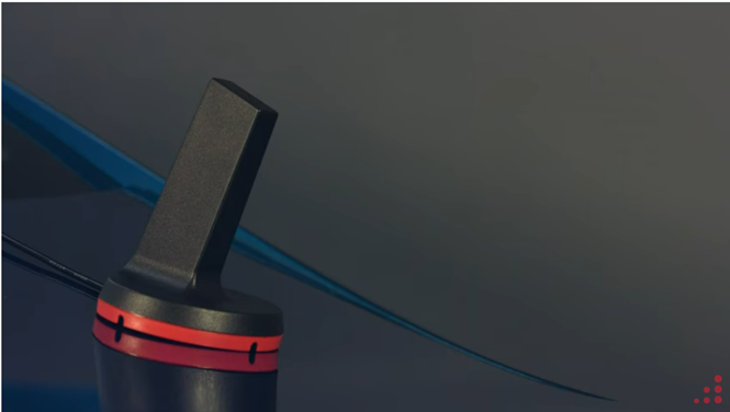 magnetic mount antenna with color red base