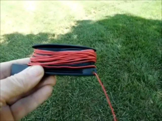 rolled red wire