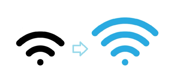 two signal icons