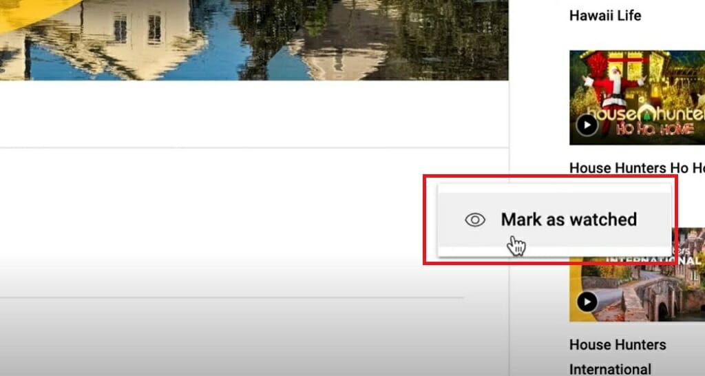 marked watched menu