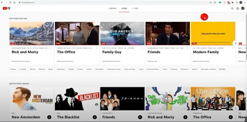 multiple shows youtube
