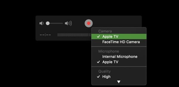 record apple tv with quicktime