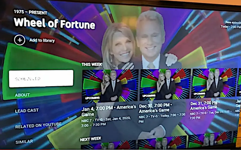 wheel of fortune show to be added to library
