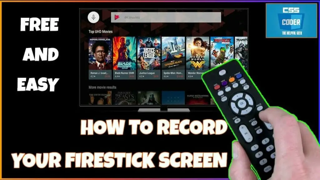 how to record your firestick screen label